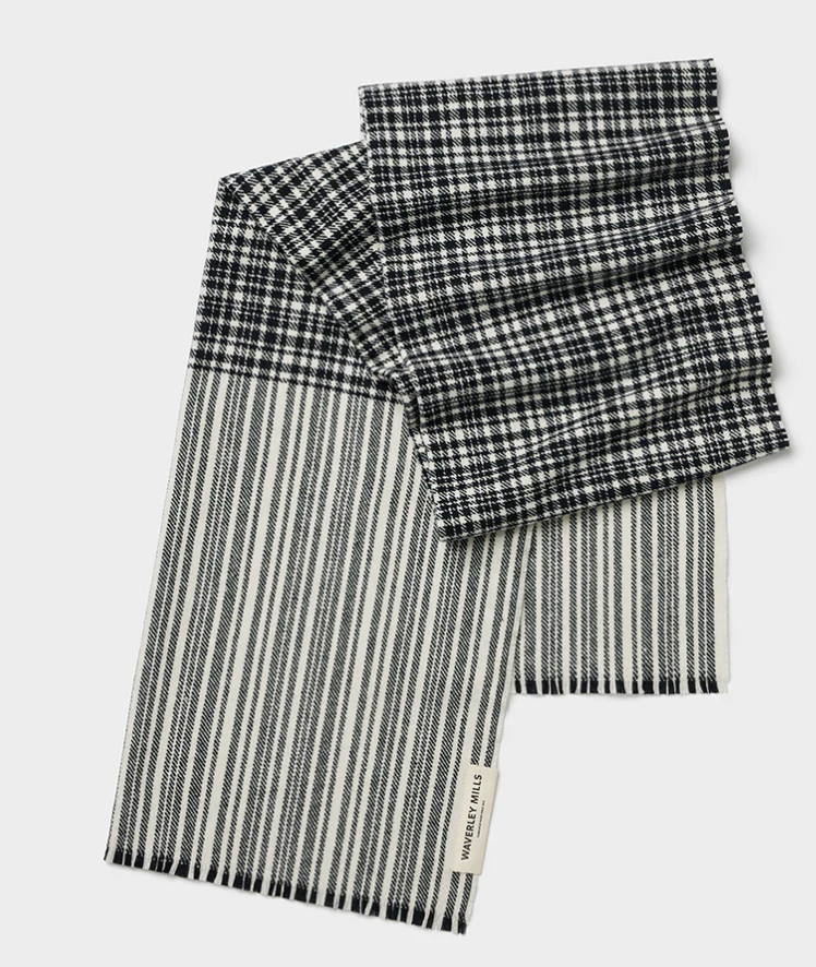 Waverly Mills Bask Shawl in Charcoal