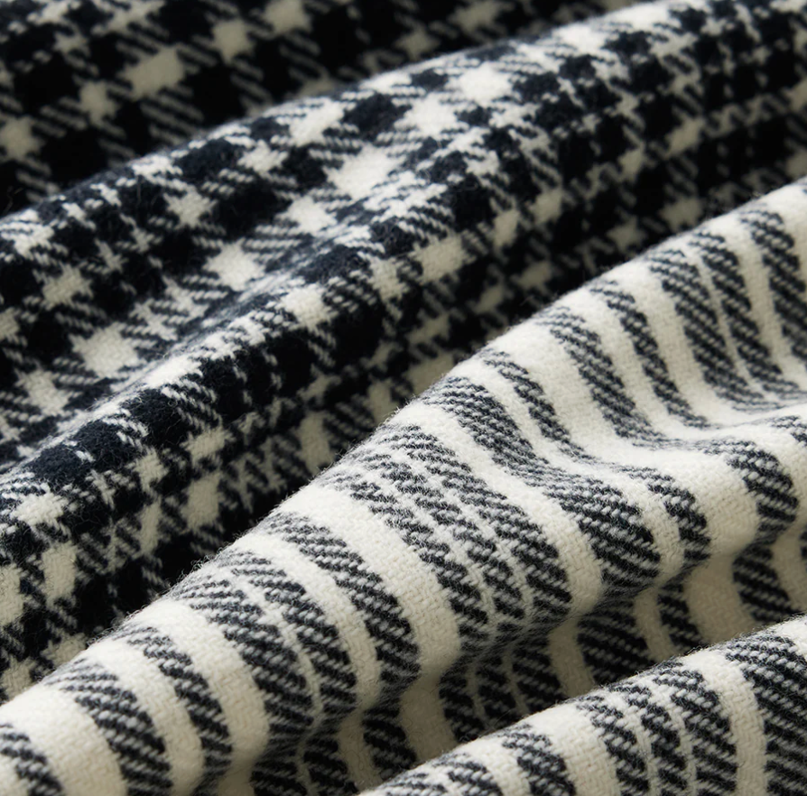 Waverly Mills Bask Shawl in Charcoal