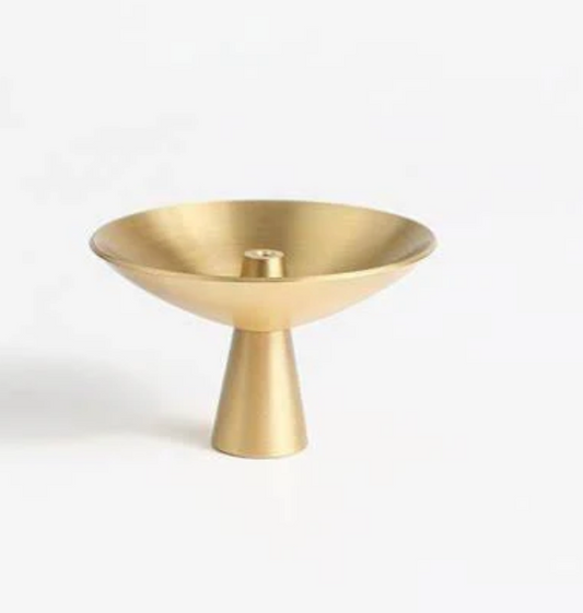 Alta Saturn Incense Holder Brass Finish