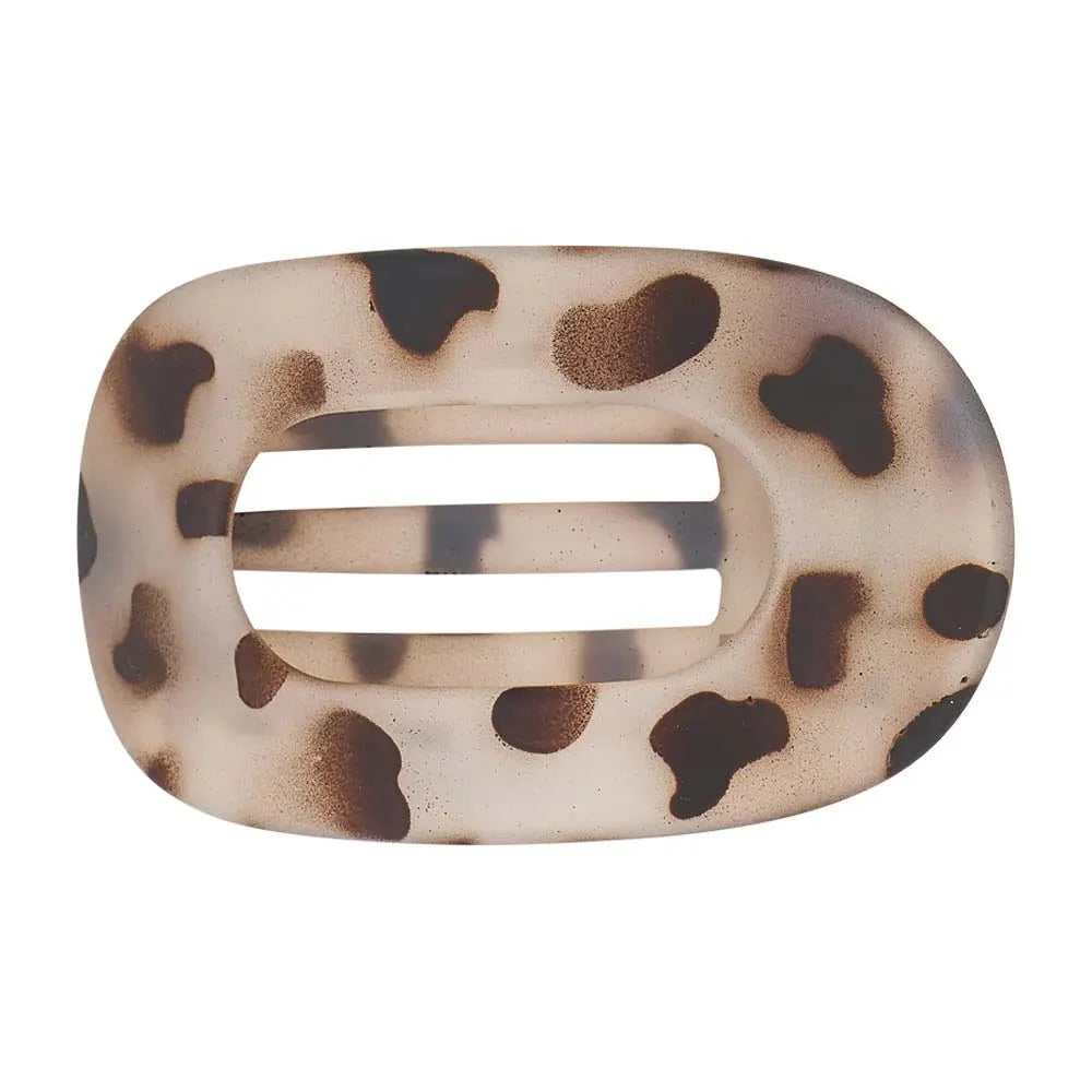 Tamed Flat Hair Claw- Leopard Print