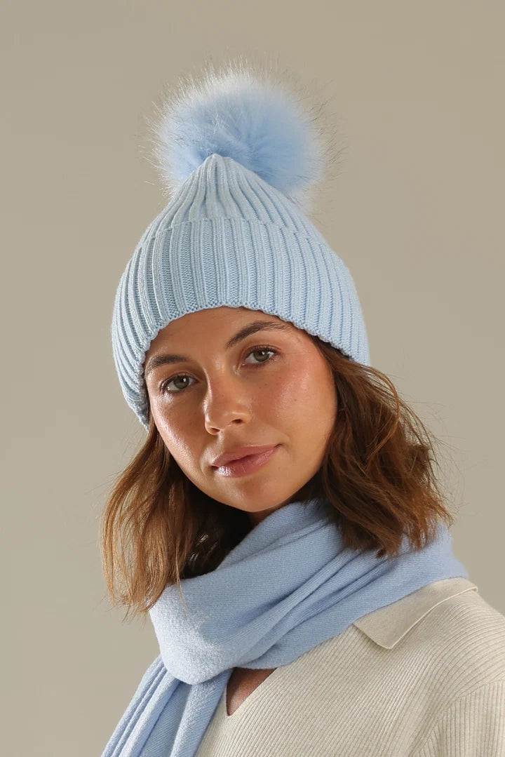 Blue Valentine wool blend beanie