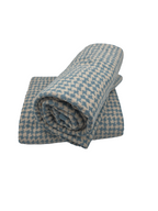 Fridah Houndstooh Blue Haze Bath Towel