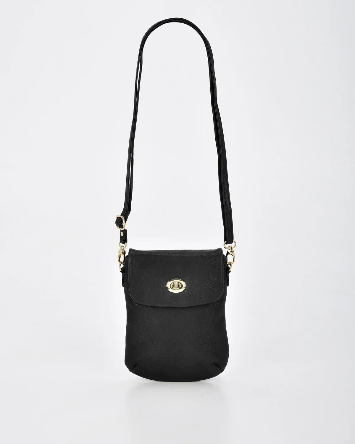 Gabee - Leather crossbody bag - Black