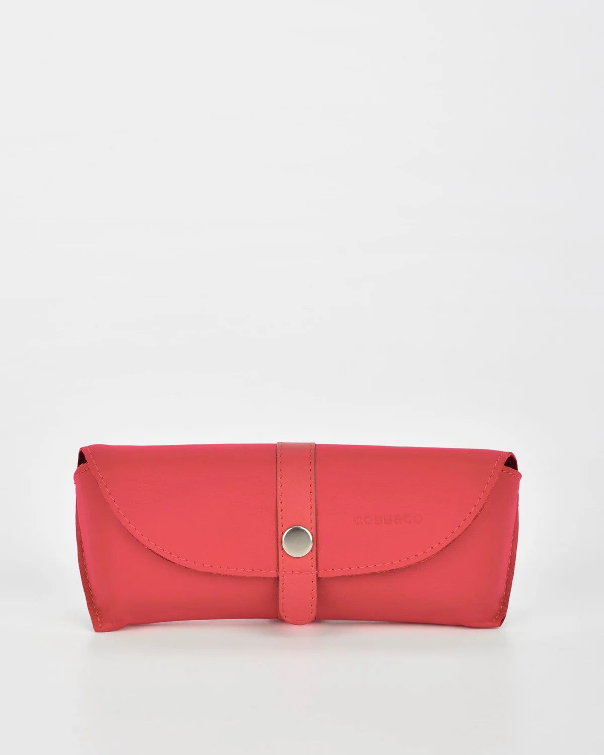 Cobb & Co leather glasses case- red