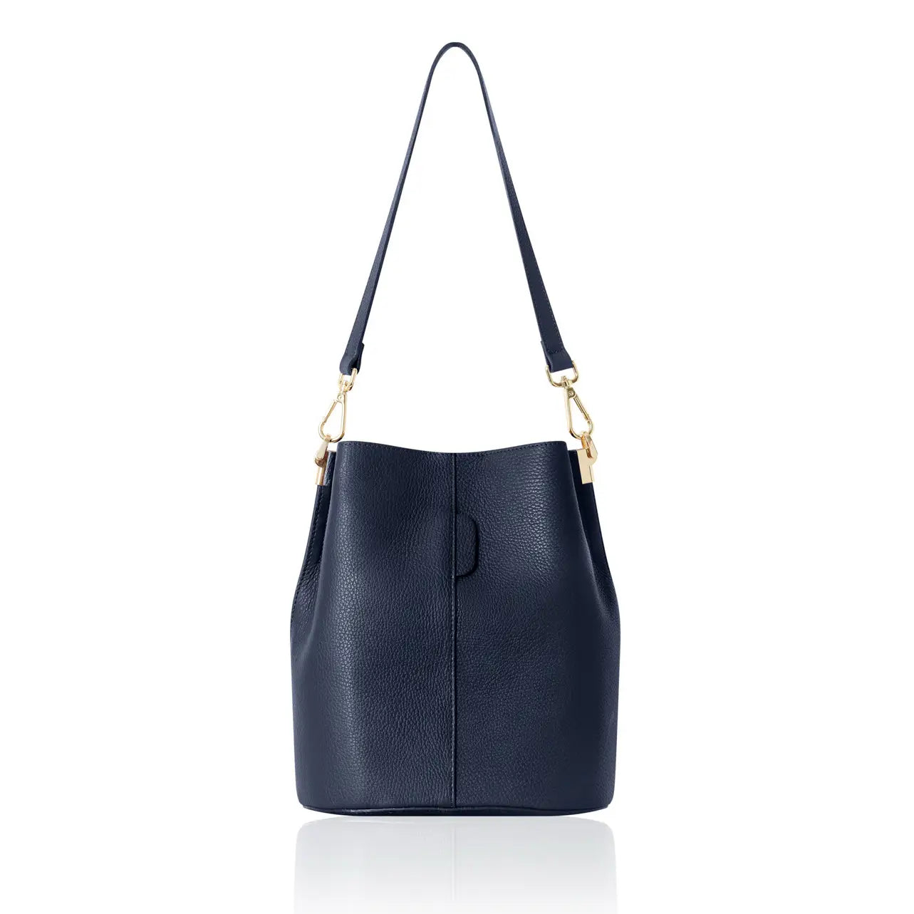 Genuine Italian Leather Bucket Shoulder Bag