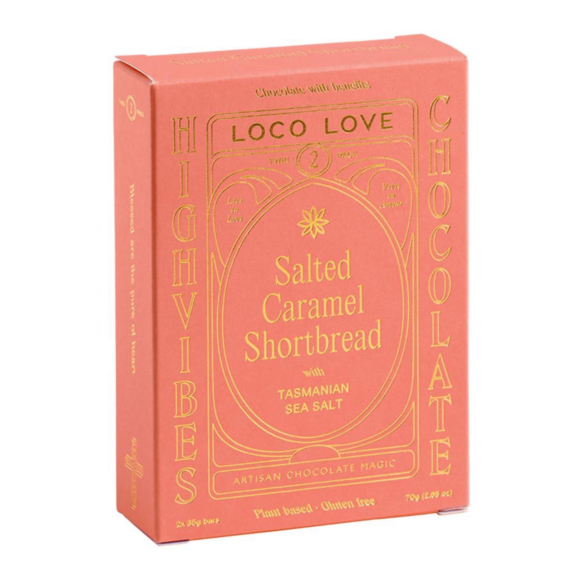 Loco Love Salted Caramel Shortbread - Twin Pack
