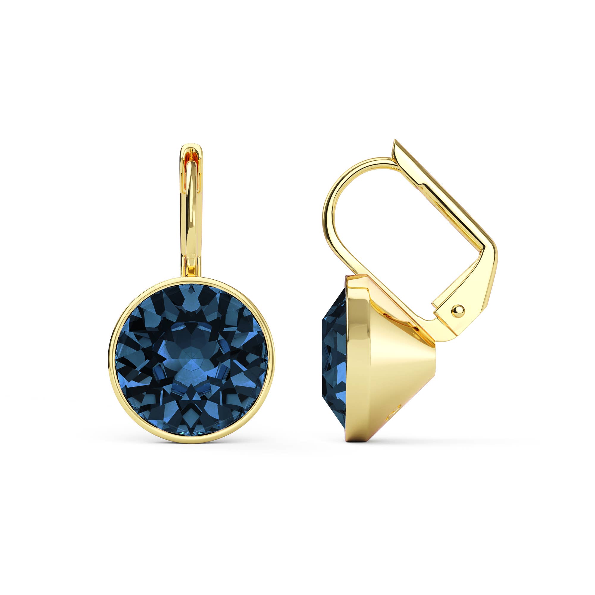 Bella Earrings with 4 Carat Montana Gold Plated