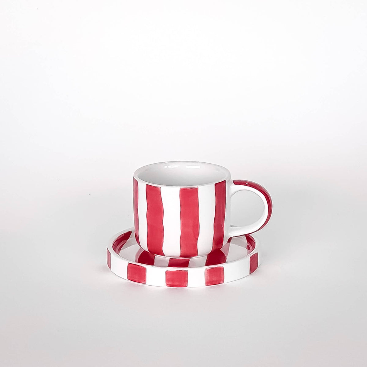 Espresso Stripes - tramonto red (set of 2 - 4 pieces)