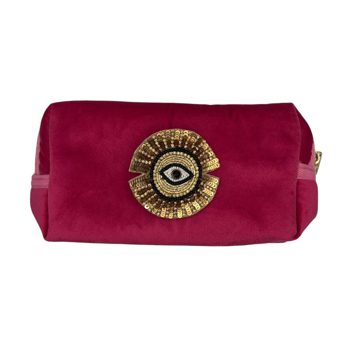 Pink Makeup Bag With Brooch: Sun Ray Eye
