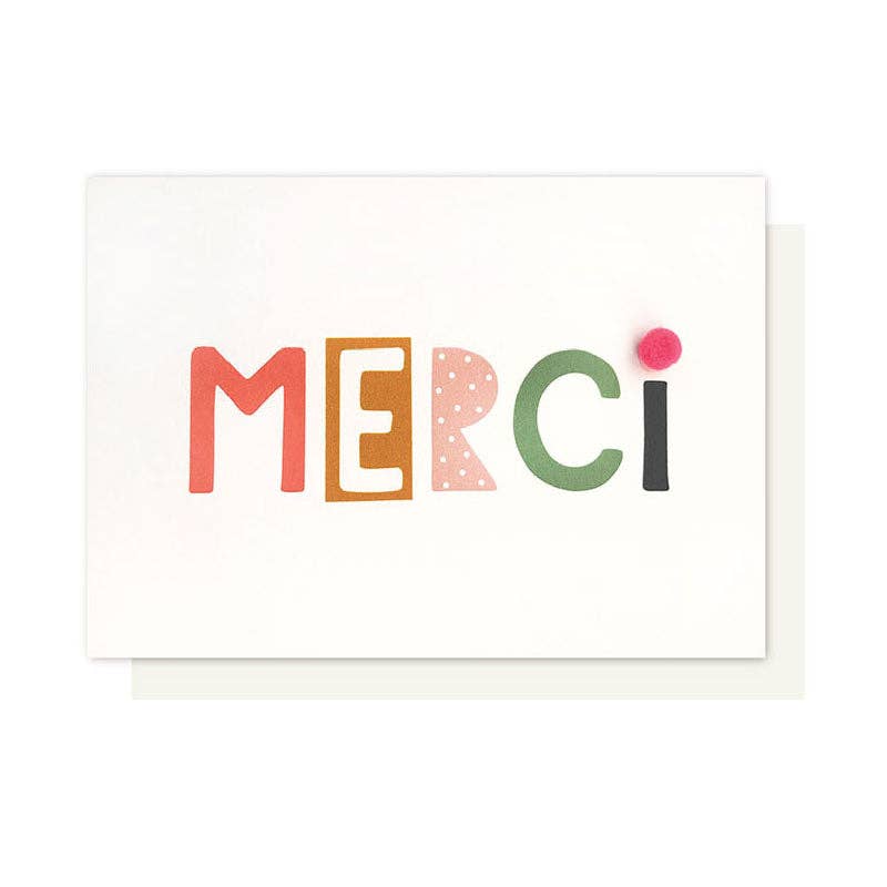 MERCI POM POM CARD