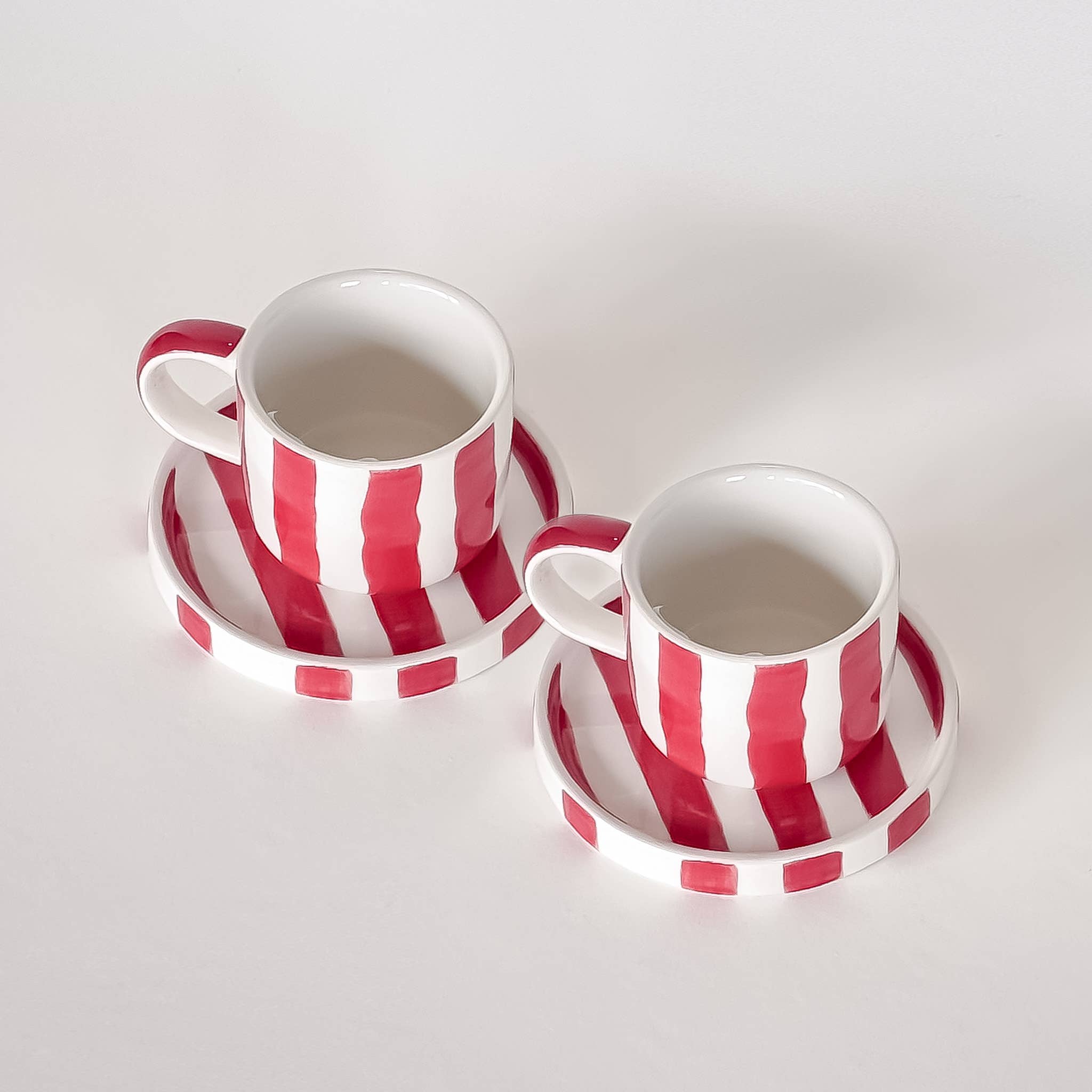 Espresso Stripes - tramonto red (set of 2 - 4 pieces)