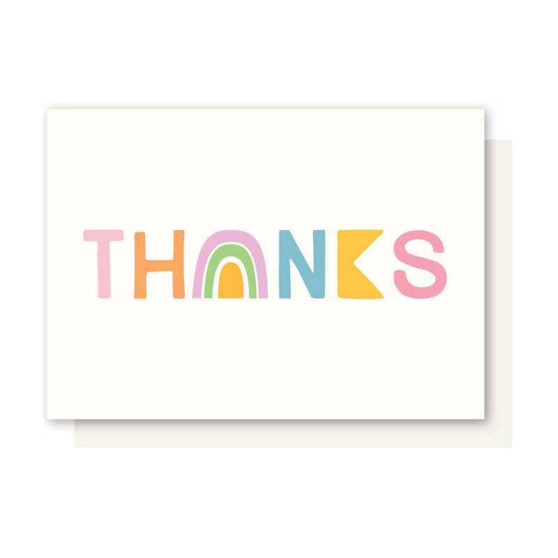RAINBOW THANK YOU CARD