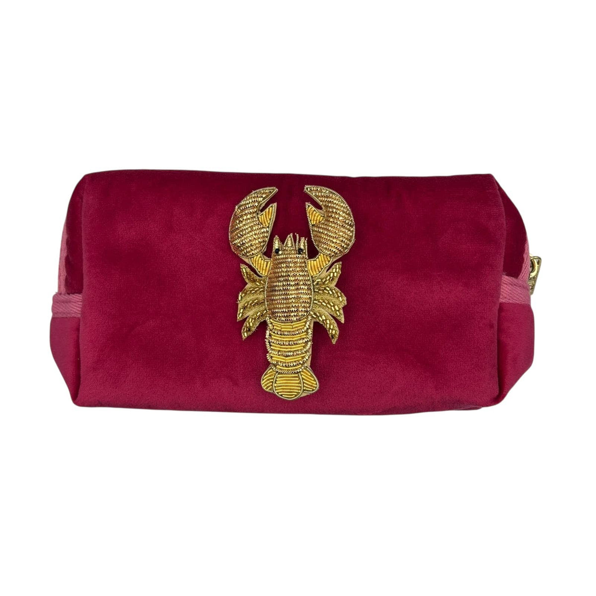 Pink Makeup Bag With Brooch: Sun Ray Eye