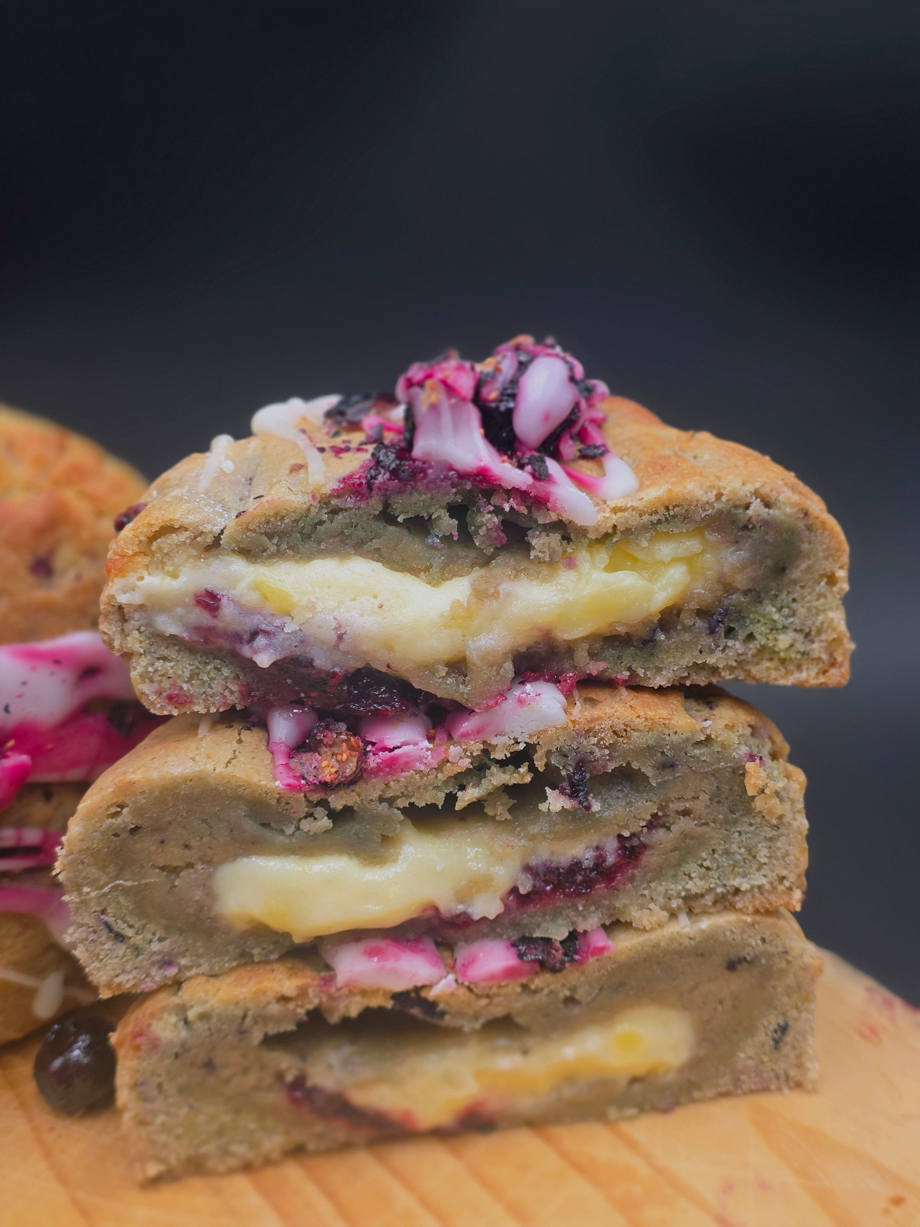 Loaded Lemon Blueberry Cheesecake Cookie