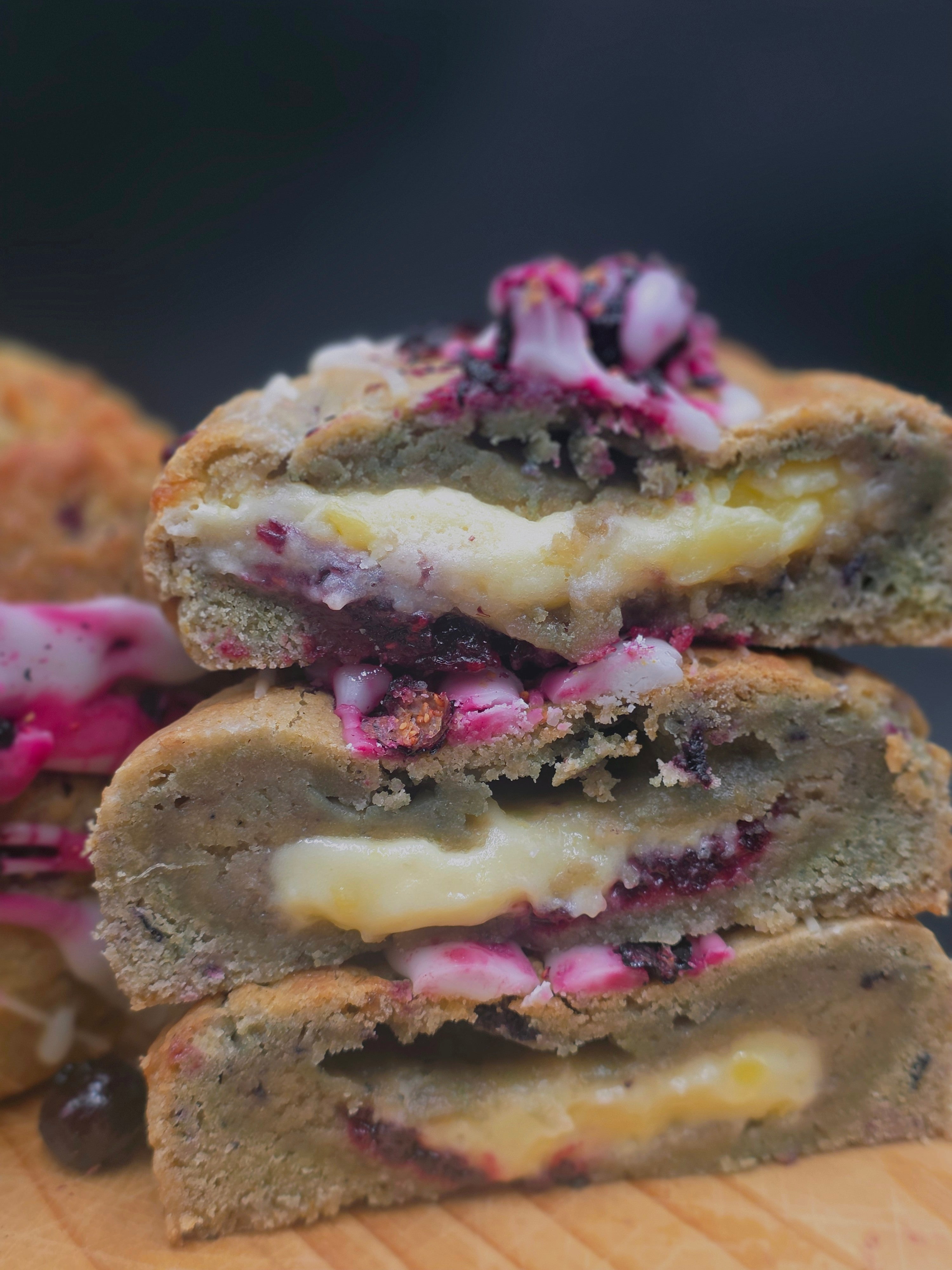 Loaded Lemon Blueberry Cheesecake Cookie