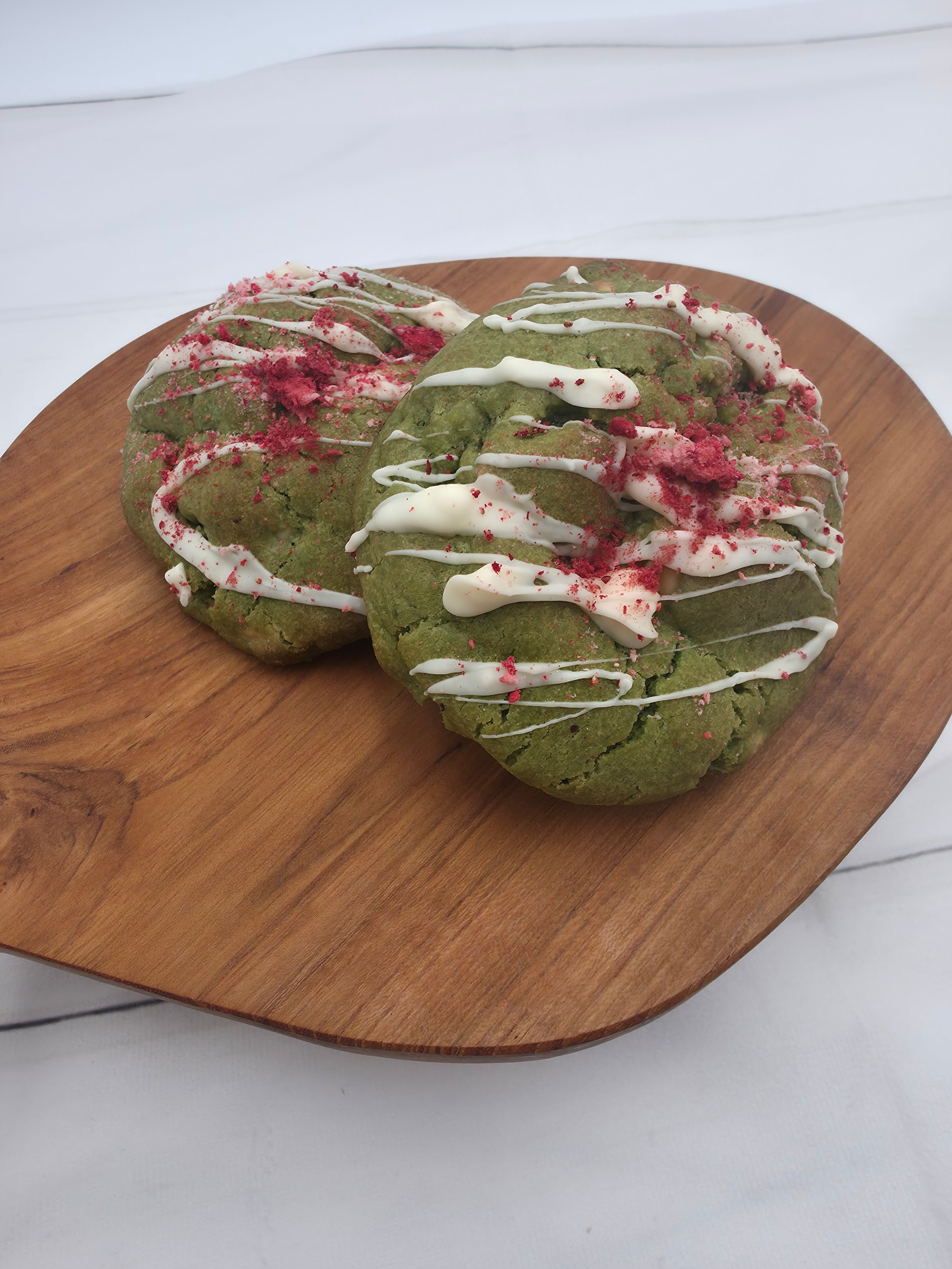 Strawberry Matcha White Choc cookie