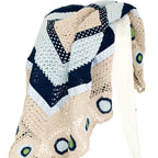 And The Little Dog Laughed- Sky Blue Hand Crochet Blanket